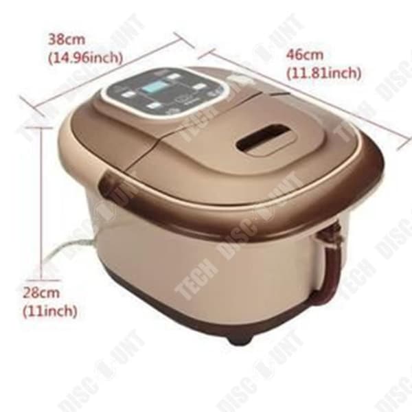 TD® TD® LCD Digital Smart Foot Massager/Avslappnande Bad/Lugnande Exfolierande Spa Elvärme Massager 220V