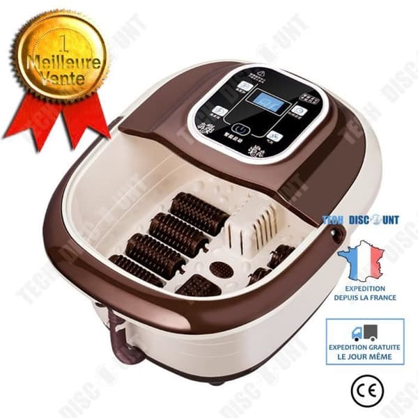 TD® TD® LCD Digital Smart Foot Massager/Avslappnande Bad/Lugnande Exfolierande Spa Elvärme Massager 220V