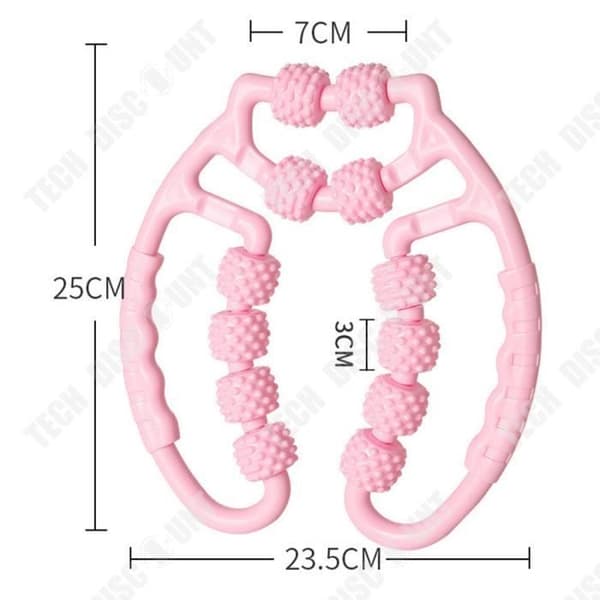 TD® Clip Ben Massager 12 Hjul Muskelavslappning Ben Massage for Shaping Clip Ben Massager