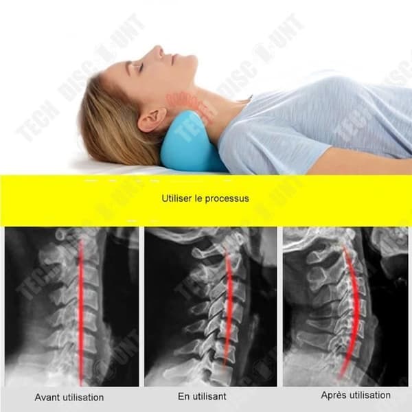 TD® Cervical Spine Massager Shiatsu Kudde Nackskydd Hem Posture Correction Kudde