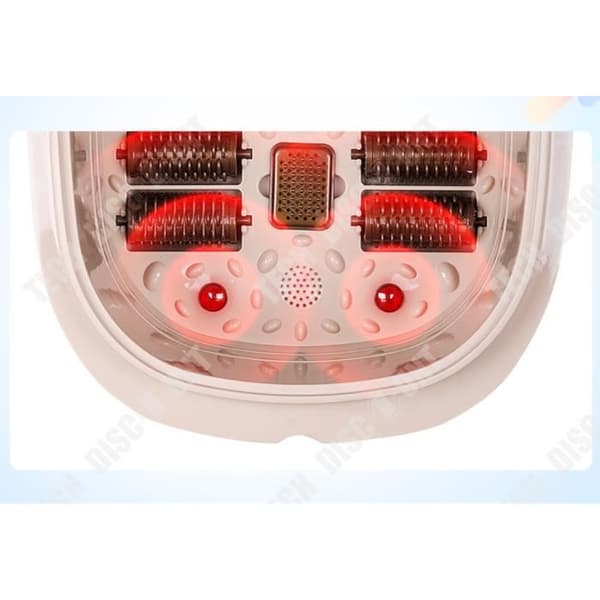 TD LCD Digital Smart Foot Massager/Avslappnande Bad/Lugnande Exfoliator Spa Uppvärmd Massager 220V Julklapp