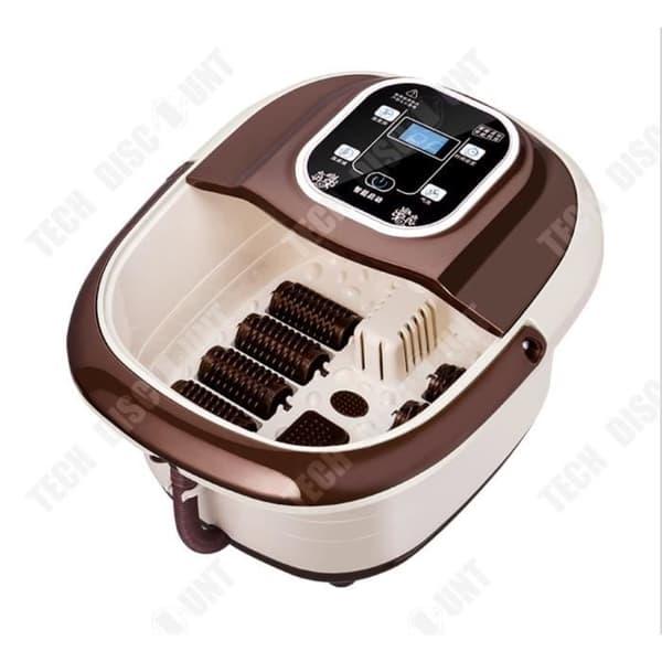 TD LCD Digital Smart Foot Massager/Avslappnande Bad/Lugnande Exfoliator Spa Uppvärmd Massager 220V Julklapp