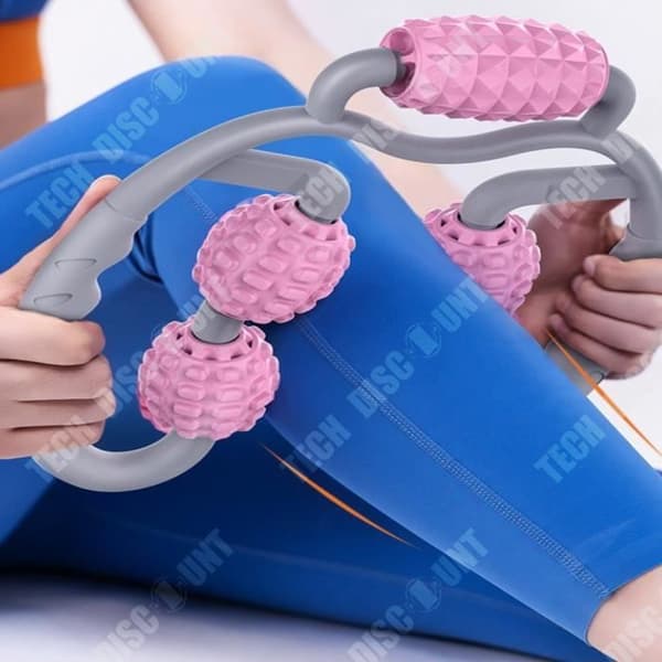 TD® Ring Ben Gripper Roller Yoga Massage Ben Multifunktionell artefakt Fem hjul Stovepipe Hem Fitness Utrustning