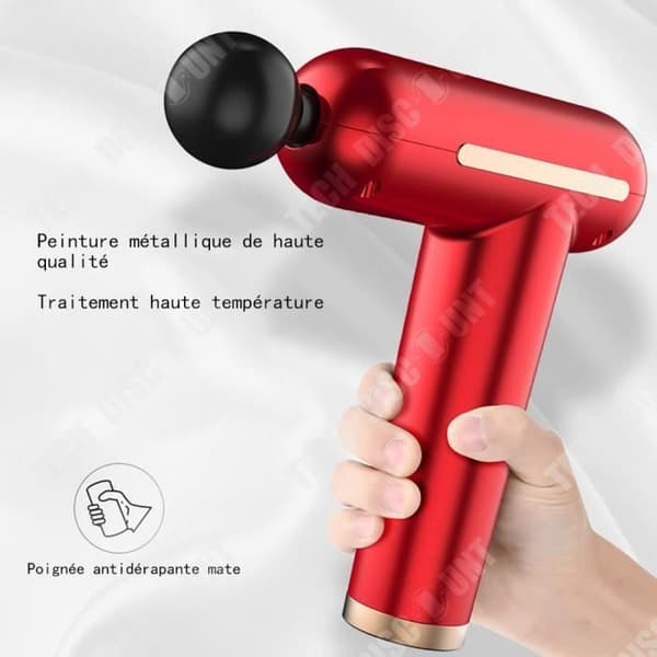 TD® Electric Fascia Gun Helkroppsmuskelmassagepistol Deep Relief Pain Shock Gun