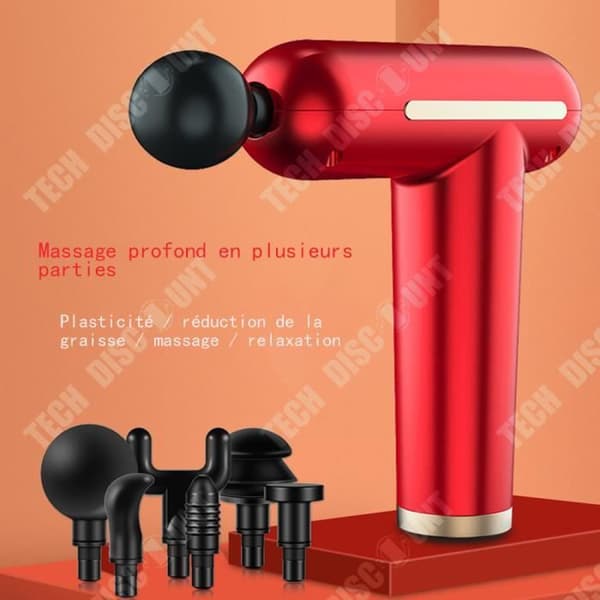 TD® Electric Fascia Gun Helkroppsmuskelmassagepistol Deep Relief Pain Shock Gun