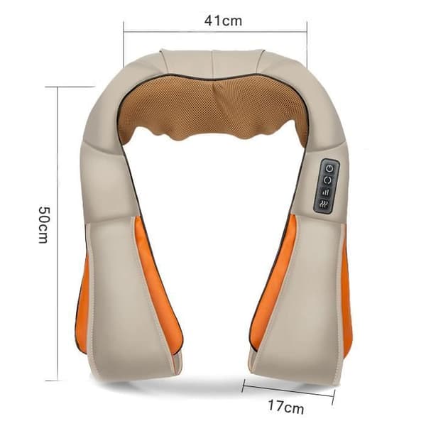 TD® Cervical Shiatsu Massager Device Nacke Skulder Perifert infrarött massagebälte med adapter för hemmakontor