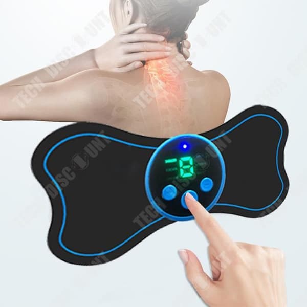TD® Smart EMS Massagedekal Mini Cervical Spine Massager Elektrisk Hemma Massager Skulder Nack Massager