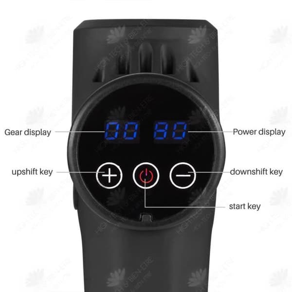 HTBE® Muskelavslappnande smart fascia pistol djup elektrisk massageapparat bärbar nackfilm grab ny massager