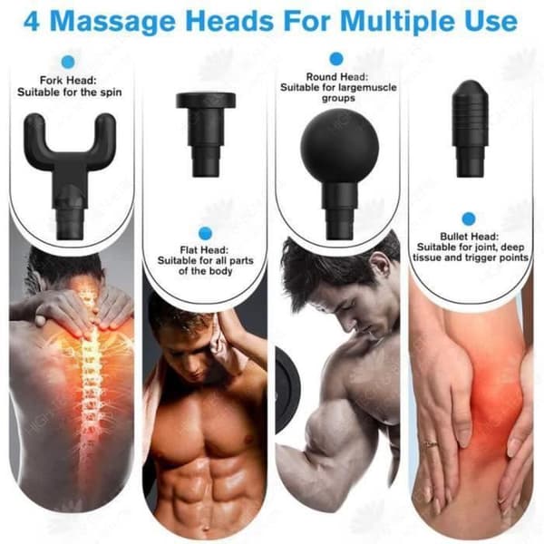 HTBE® Fascia Gun Muscle Relaxer Deep Electric Massager Smart Bärbar Nack Membran Grep Ny Massager