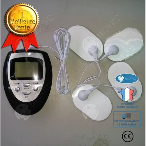 INNOVTEC - Elektronisk impulsmassör - 6 lägen - Smärtlindring och muskelavslappning