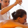 Miniatyrbild 2 av 6: Relaxdays Huvudmassageapparat 12 grenar, hårbottenmassageapparat, metall spindel, blå
