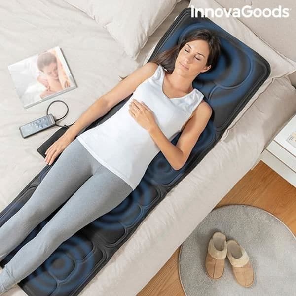 Elektrisk massagematta - InnovaGoods - Kalmat - 10 motorer - Värmefunktion - Fjärrkontroll ingår