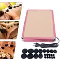 Miniatyrbild 1 av 4: Hot Stones Massage Set, 20 stycken basaltstenar, justerbart temperaturintervall, lättanvänd värmelåda