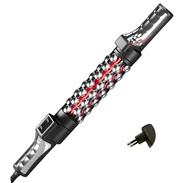 Infrarød opvarmet massager, 360° roterende massage, multihastighedstemperaturkontrol, vibrerende funktion,sort, EU stik