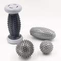 Miniatyrbillede 2 af 2: Massage Sæt, Fodmassage, Tekstureret Design, Ergonomisk Greb,GRÅ