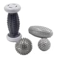 Miniatyrbillede 1 af 2: Massage Sæt, Fodmassage, Tekstureret Design, Ergonomisk Greb,GRÅ