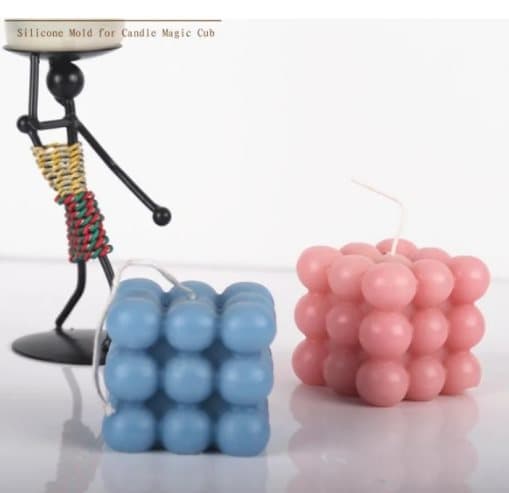 DIY silikonimuotti homekynttilät, kipsi kynttilä, 3D Rubikin kuutio