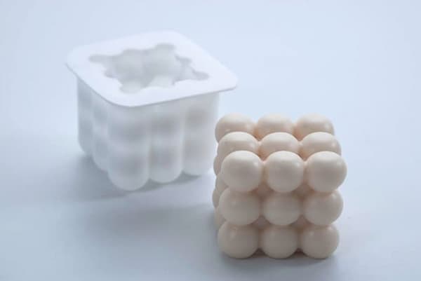 DIY silikonimuotti homekynttilät, kipsi kynttilä, 3D Rubikin kuutio