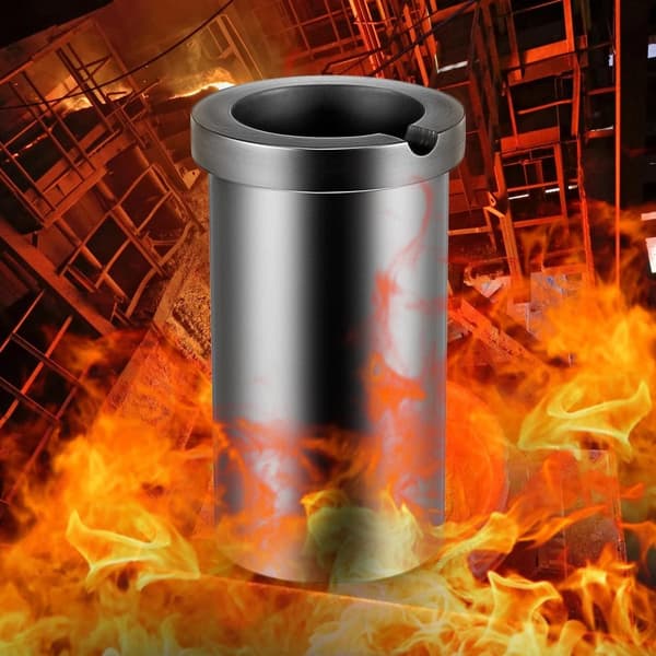 3 kg enkelring grafitdegel, 99,9% högren grafit, bra värmeledningsförmåga, 1300°C hög värmebeständighet, stabil prestanda, lätt att använda
