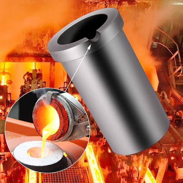 3 kg enkelring grafitdegel, 99,9% högren grafit, bra värmeledningsförmåga, 1300°C hög värmebeständighet, stabil prestanda, lätt att använda
