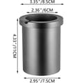 Miniatyrbild 8 av 8: 3 kg enkelring grafitdegel, 99,9% högren grafit, bra värmeledningsförmåga, 1300°C hög värmebeständighet, stabil prestanda, lätt att använda