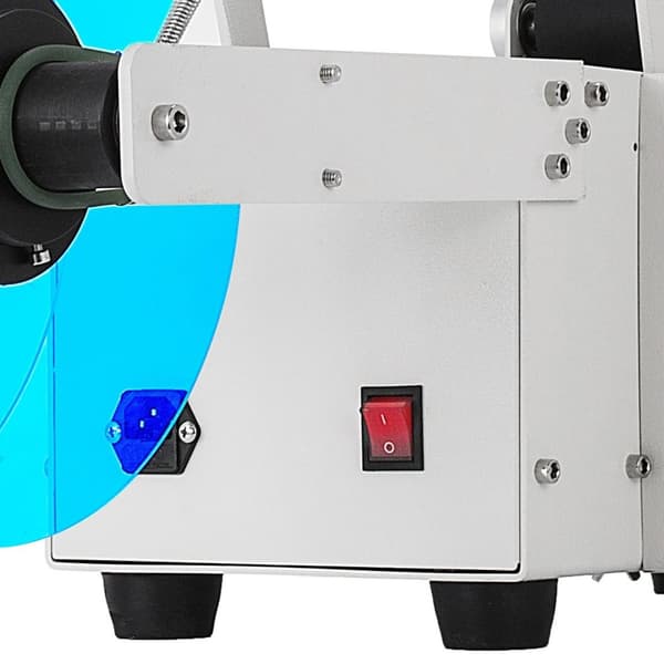 50st/min 50W elektrisk halvautomatisk etiketteringsmaskin för rund flaska, justerbar storlek, exakt positionering, hög säkerhet, bred applikation