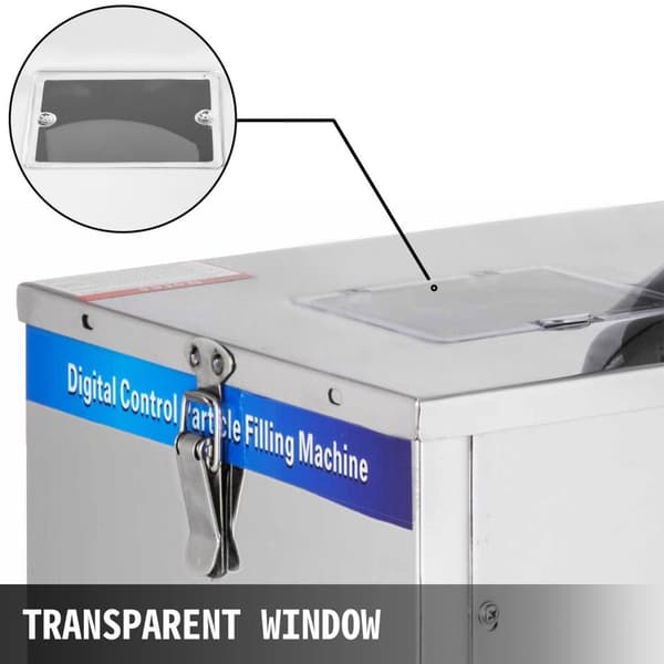 50W 2-100g förpackningsområde 10-20 påsar/min Automatisk pulverpåfyllningsmaskin med visuellt fönster, mikrodatorstyrning