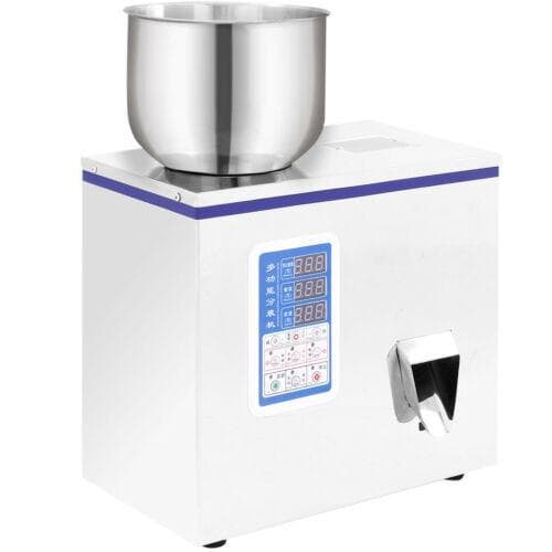 50W 2-100g förpackningsområde 10-20 påsar/min Automatisk pulverpåfyllningsmaskin med visuellt fönster, mikrodatorstyrning