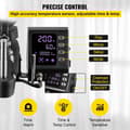 Miniatyrbild 4 av 11: 30 X 38 cm 10 i 1 värmepressmaskin med LCD digital display, dubbelrörsvärme, effektiv isolering, justerbart tryck, 360° svängning
