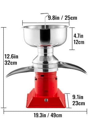 30W 10500RPM 50L/H effektiv elektrisk mjölkkräm centrifugalseparator, 4 timmars kontinuerligt arbete, lätt att installera och använda