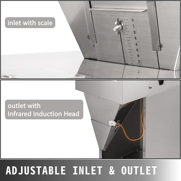 10-3000g 280W pulverfyllningsmaskin med intelligent kontrollpanel, automatisk vägning, justerbart inlopp och utlopp, bred applikation