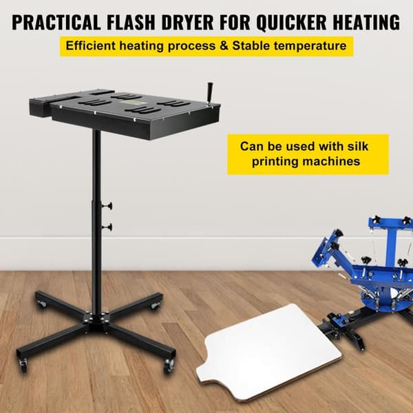 18x24 tum 350°C 2000W blixttork, stor torkyta, snabb och jämn uppvärmning, konstant temperatur, justerbar höjd