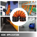 Miniatyrbild 2 av 7: 6m dia-200mm flexibel PVC-kanalslang för ventilation, högkvalitativt material, förstärkt design, lätt att vika och fälla ut