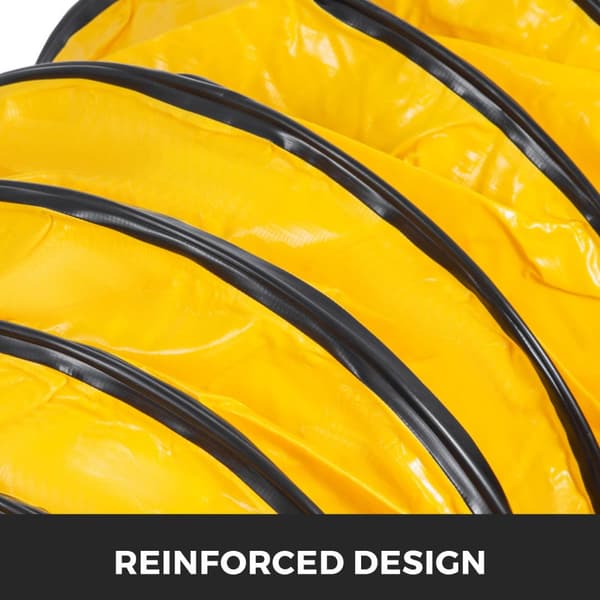 25 fot längd Diameter-305mm bärbar flexibel PVC-kanal för ventilation med förvaringsväska, högkvalitativt material, bred applikation
