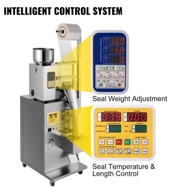 1-200g pulver förpackningsmaskin med automatisk vägning, automatisk pulverpåfyllningsmaskin, intelligent styrning, stabil och pålitlig