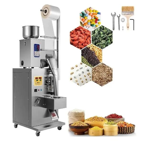 1-200g pulver förpackningsmaskin med automatisk vägning, automatisk pulverpåfyllningsmaskin, intelligent styrning, stabil och pålitlig