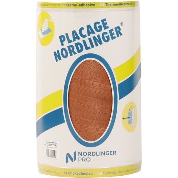 Äkta mahogny träfaner - NORDLINGER PRO - 0,25 mx 2,50 m - Förlimmad