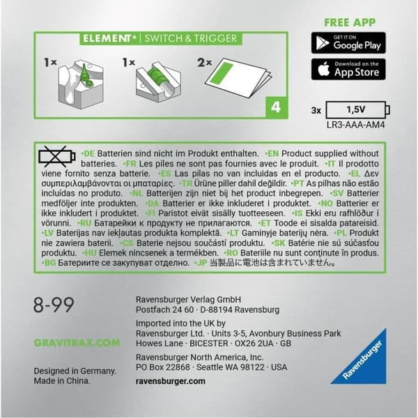 Gravitrax Power - Elements Switch &amp; Trigger -4005556262144 - Ravensburger