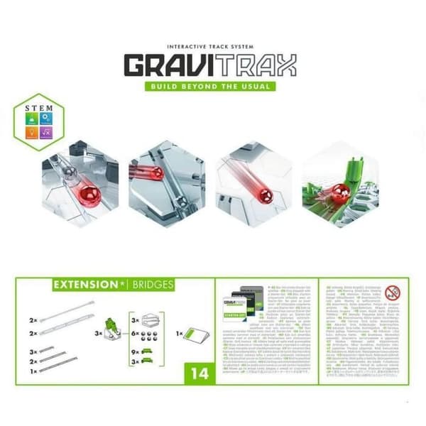 GraviTrax - Broar och Rails Extension Set - Ravensburger - För innovativa marmorkretsar