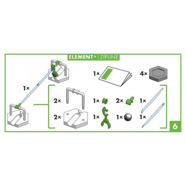 GraviTrax - tyrolskt förlängningselement - Ravensburger - Vit - För barn från 8 år och uppåt