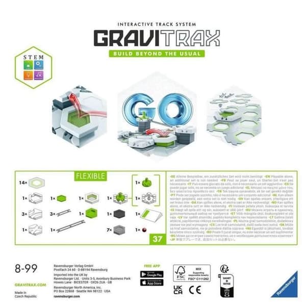 Gravitrax GO Flexible-Marble-krets-Konstruktionsspel-Ages 8-23705 - Ravensburger