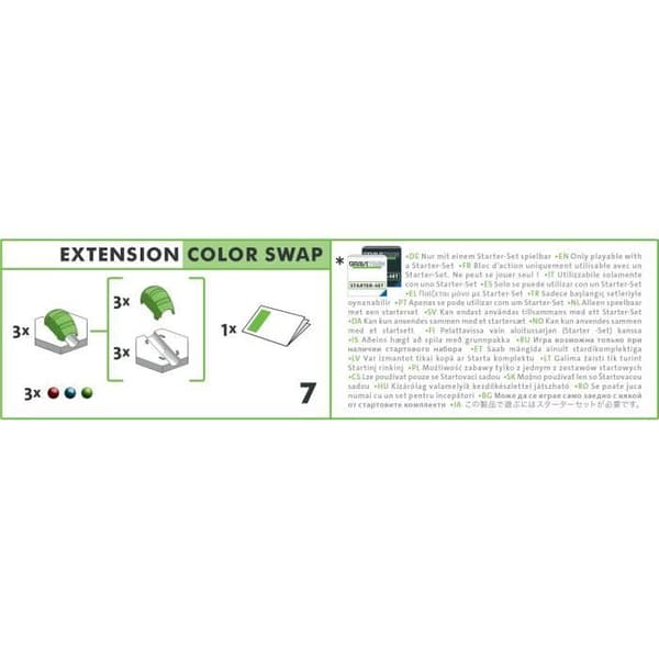 GraviTrax Color Swap Extension - Ravensburger - Ändrar kulornas färg - Från 8 år gammal