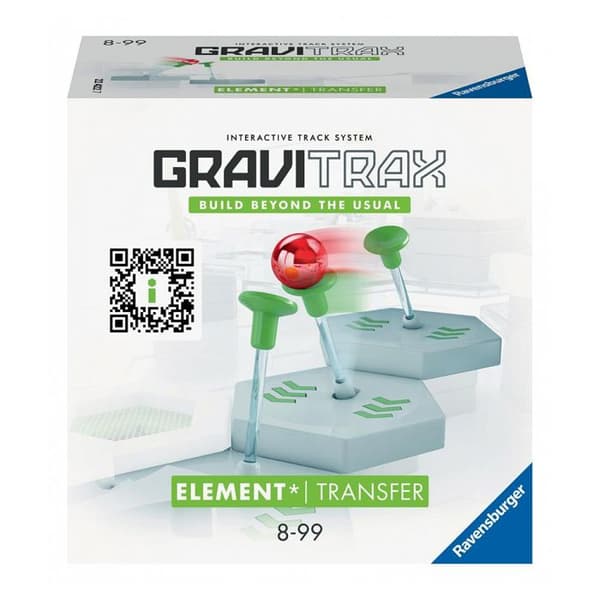 GraviTrax - Transferförlängningselement - Ravensburger - För marmorkretsar - Vit