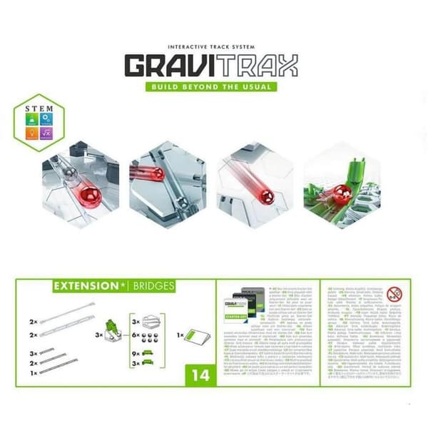 GraviTrax - Broar och Rails Extension Set - Ravensburger - För innovativa marmorkretsar