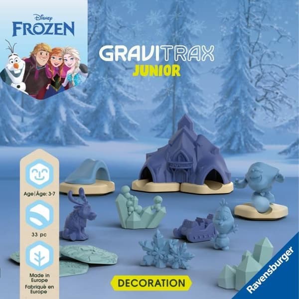 Gravitrax Junior Frozen Expansion Set, 33 delar, Marble Track, från 3 år och uppåt, Ravensburger 23861
