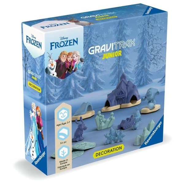 Gravitrax Junior Frozen Expansion Set, 33 delar, Marble Track, från 3 år och uppåt, Ravensburger 23861