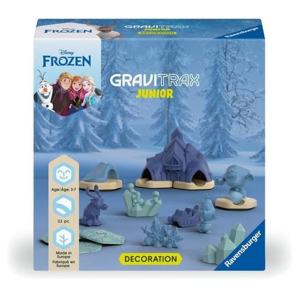 Gravitrax Junior Frozen Expansion Set, 33 delar, Marble Track, från 3 år och uppåt, Ravensburger 23861