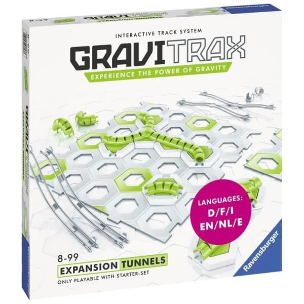 GraviTrax Tunnels expansionsset - Ravensburger - Tunnels - Kreativ marmorbana - 18 delar - från 8 år gammal