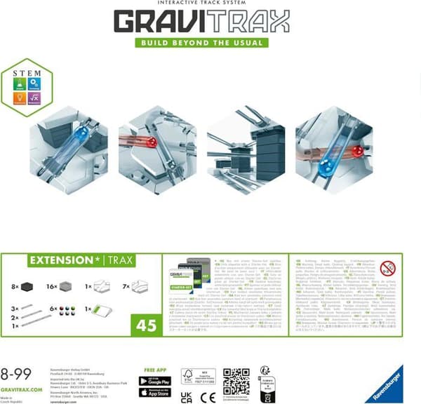 GraviTrax Trax förlängningssats / skenor - 224142 - Från 8 år Ravensburger