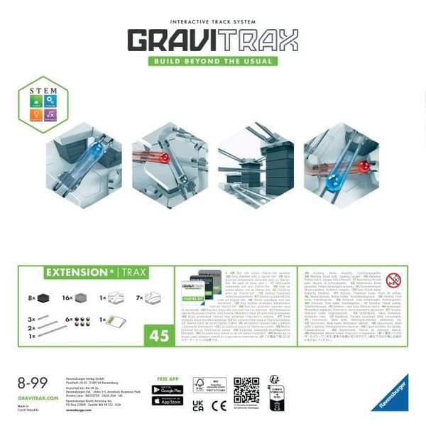 GraviTrax Trax förlängningssats / skenor - 224142 - Från 8 år Ravensburger
